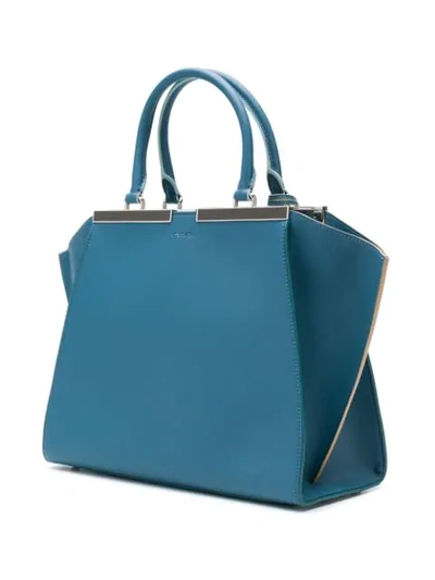 Shop Fendi 3jours Tote Bag In Blue