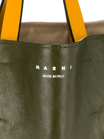 Shop Marni Museo Soft Tote Bag In Green