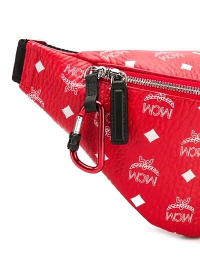 Shop Mcm Fursten Belt Bag In Red