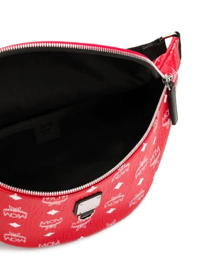 Shop Mcm Fursten Belt Bag In Red
