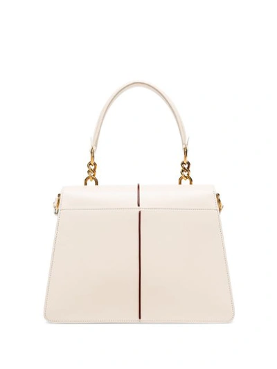 Shop Marni Attaché Tote Bag In White