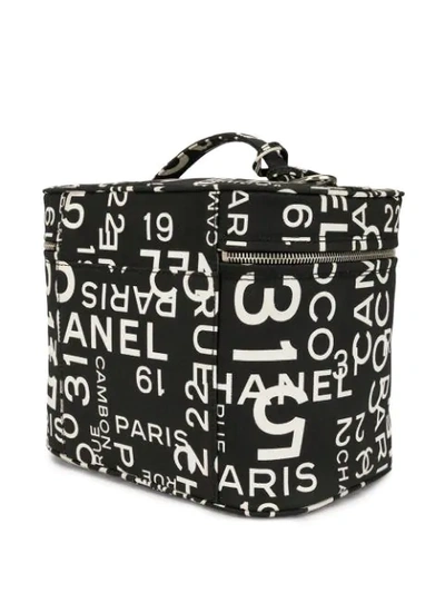 Pre-owned Chanel By Sea Cosmetic Bag In Black