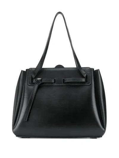 Loewe Lazo Shopper Shoulder Box Bag In Black ModeSens