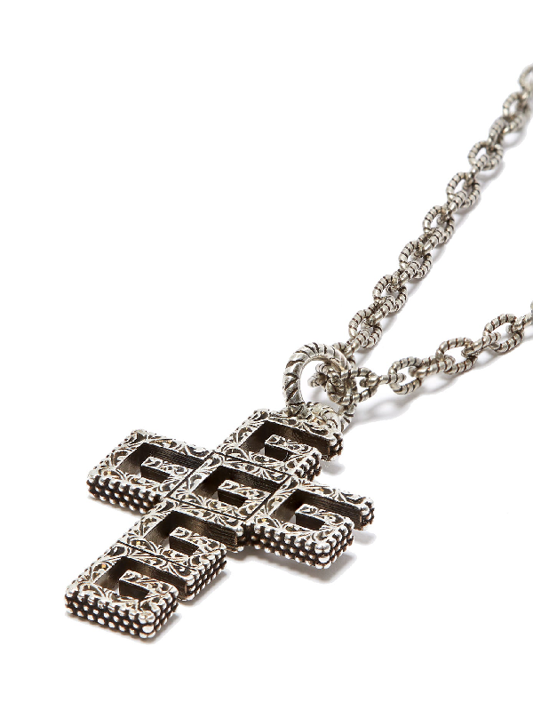 cross necklace gucci