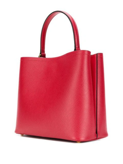 Shop Prada Medium Tote Bag - Red