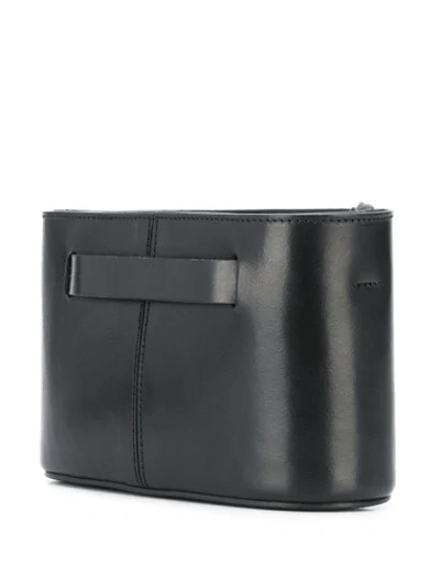 Shop Marsèll Leather Tag Cross Body Bag - Black