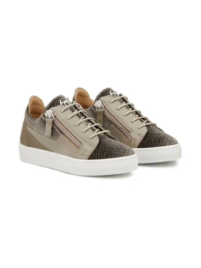 Shop Giuseppe Junior Gail Sneakers In Grey