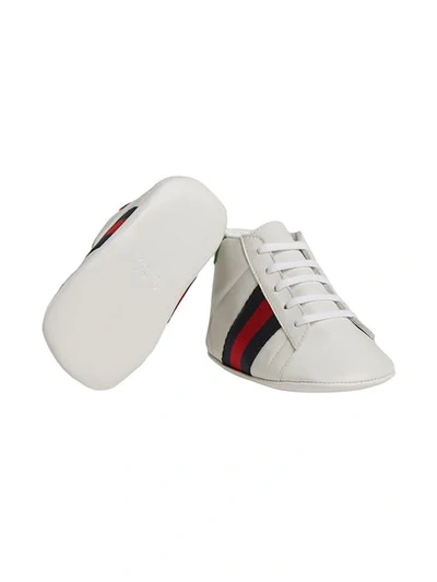 Shop Gucci Sneakers Mit Webstreifen In White