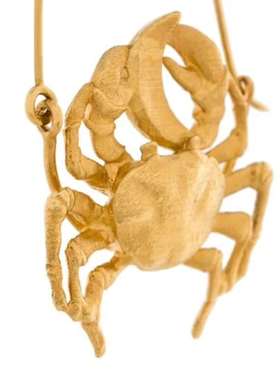 Shop Givenchy Crab Earring In Metallic