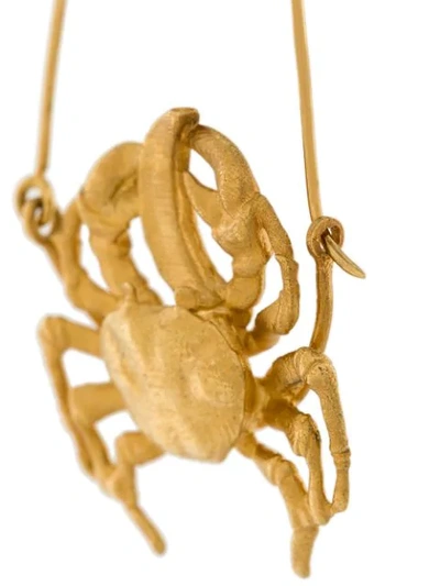 Shop Givenchy Crab Earring In Metallic