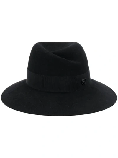 Shop Maison Michel Wide-brim Felt Hat In Black