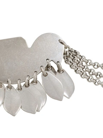 Shop Isabel Marant Bird Detail Brooch In Silver