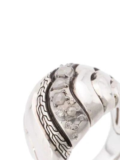 Shop John Hardy Lahar Diamond Dome Ring In Silver