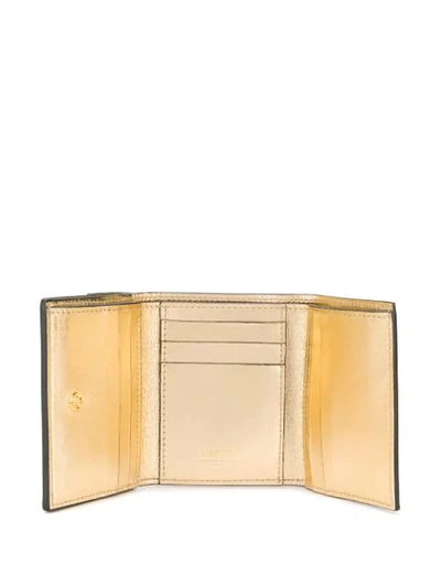 Shop Moschino Dollar Sign Motif Plaque Purse In Gold