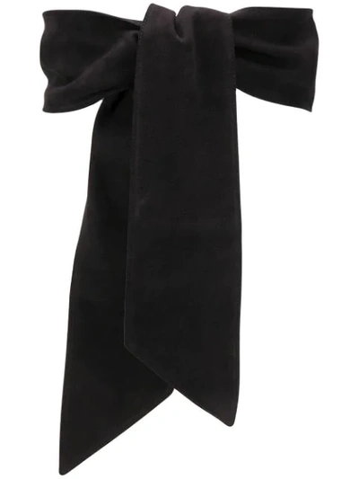 Shop Orciani Tie Waist Belt In Black