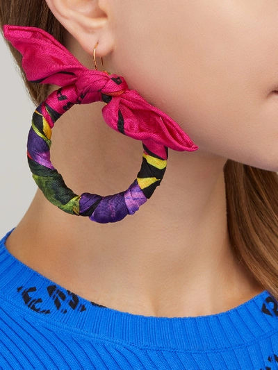 balenciaga scarf earrings