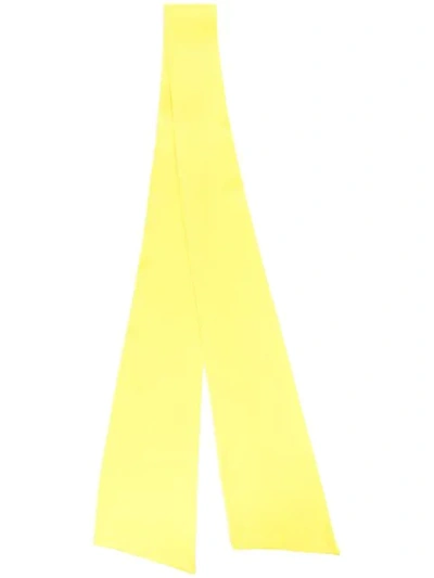 Shop Styland Neck-tied Scarf In Yellow