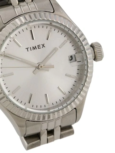 Shop Timex Waterbury 24mm Sst Case Silver-tone Dial In Metallic