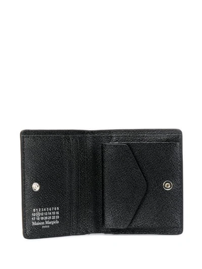 Shop Maison Margiela Number Logo Bi-fold Wallet In Black