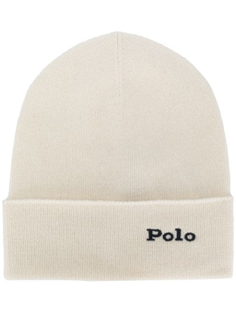 white ralph lauren beanie