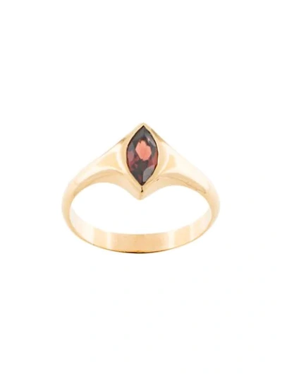 Shop Niomo Sinai Almond-shaped Ring In Gold