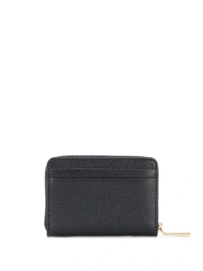 Shop Michael Michael Kors Small Pebbled Leather Wallet - Black