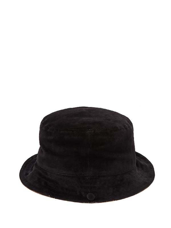 black velvet bucket hat