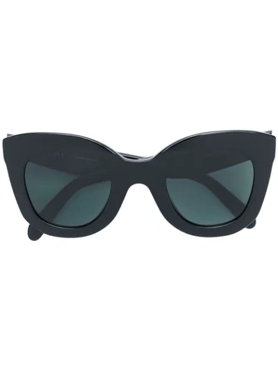 Shop Celine Butterfly Sunglasses In Black