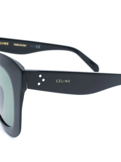 Shop Celine Butterfly Sunglasses In Black