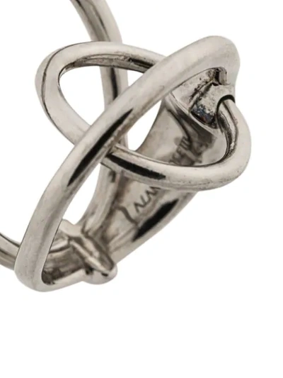 Shop Alan Crocetti Multi Circle Hoop Ring In Silver