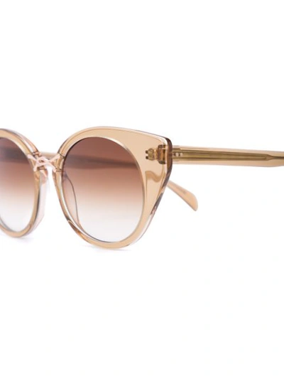 Shop Oscar De La Renta Twist 4 Sunglasses In Gold