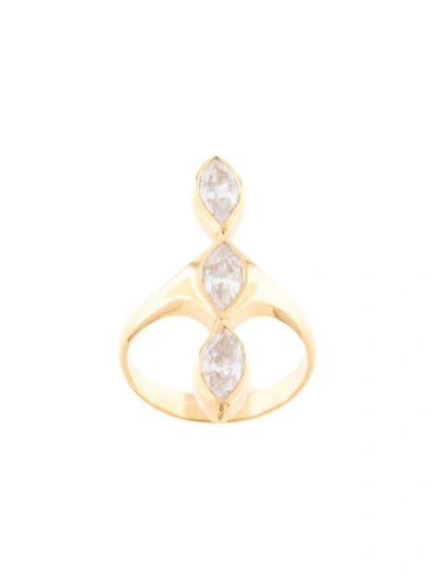 Shop Niomo Nyiri Stone-embellished Ring In Gold