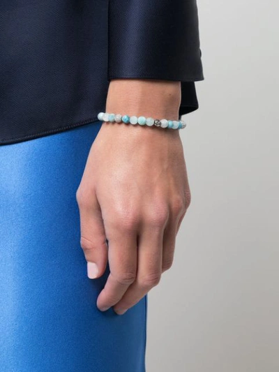 Shop Nialaya Jewelry Faceted Stone Bracelet In Blue