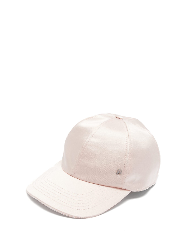 pink satin baseball cap