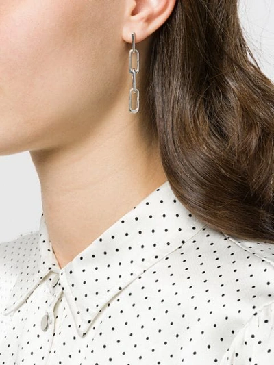 Shop Monica Vinader Alta Capture Charm Cocktail Earrings In Silver