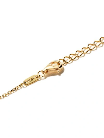 Shop As29 18kt Yellow Gold Mini Charm Bow Diamond Bracelet