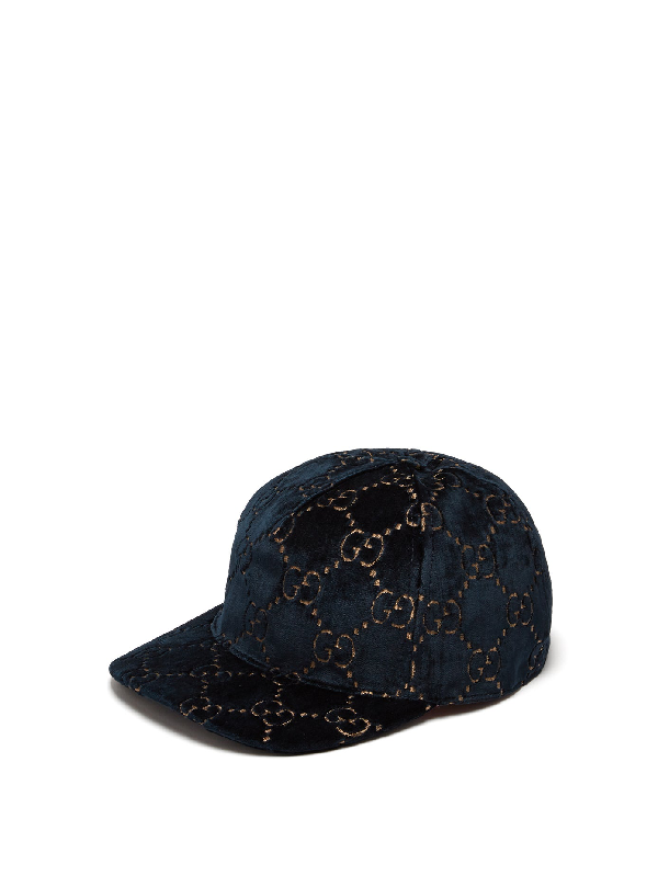 gucci velvet baseball cap