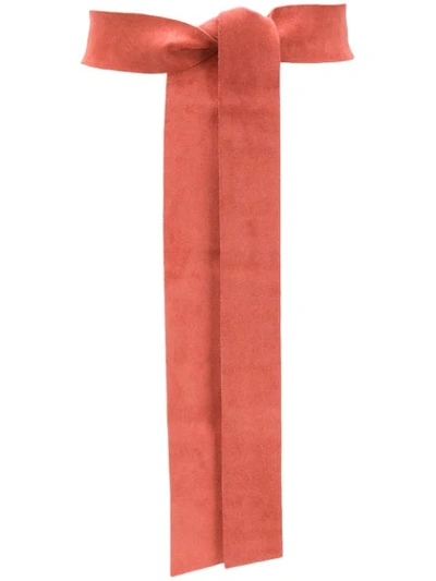 Shop Forte Forte Suede Tie Belt In Pink