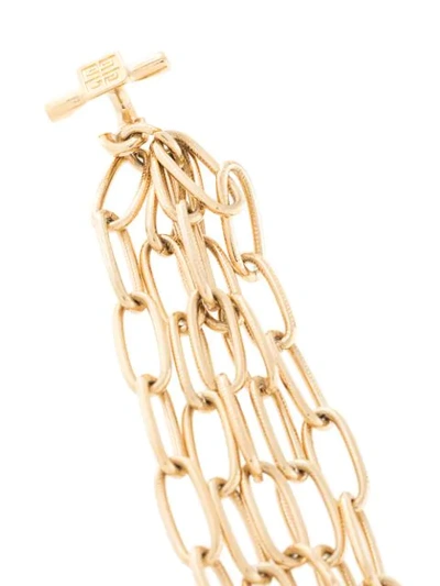 Pre-owned Givenchy Multi-chains Bracelet In Gold