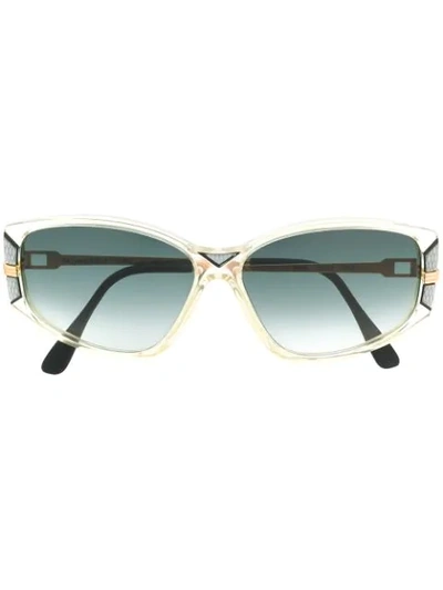 Pre-owned Saint Laurent 方框太阳眼镜 In Neutrals