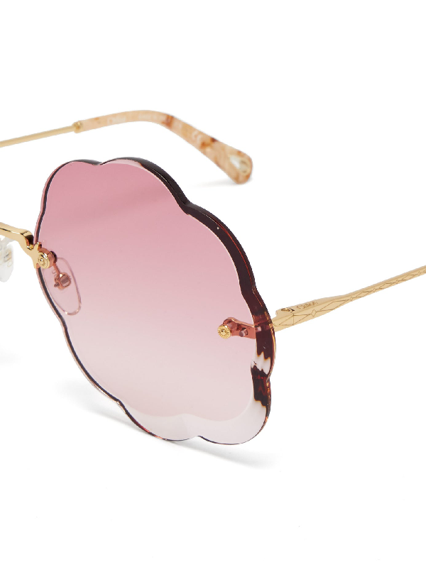 chloe rosie pink sunglasses