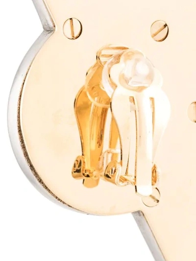 Shop Lanvin Ohrring Im Fächerdesign In Gold