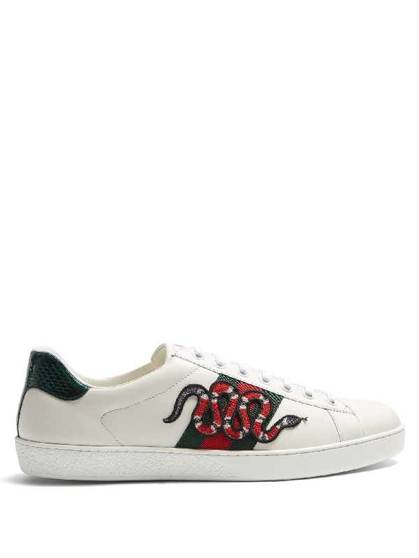 gucci shoes white snake