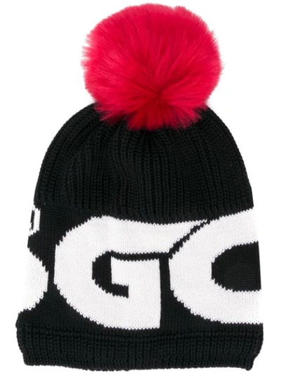 Shop Gcds Logo Intarsia Beanie In Black