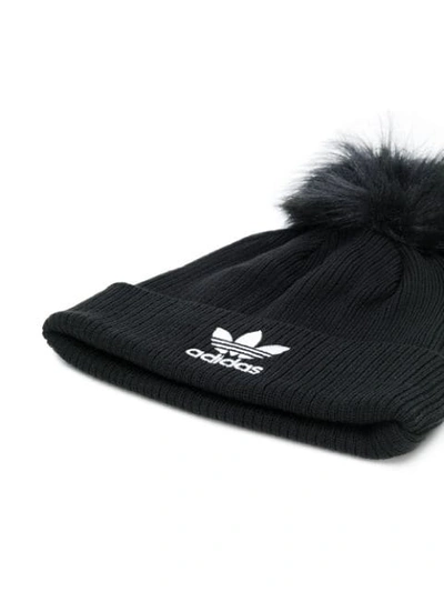 Shop Adidas Originals Knitted Beanie In Black