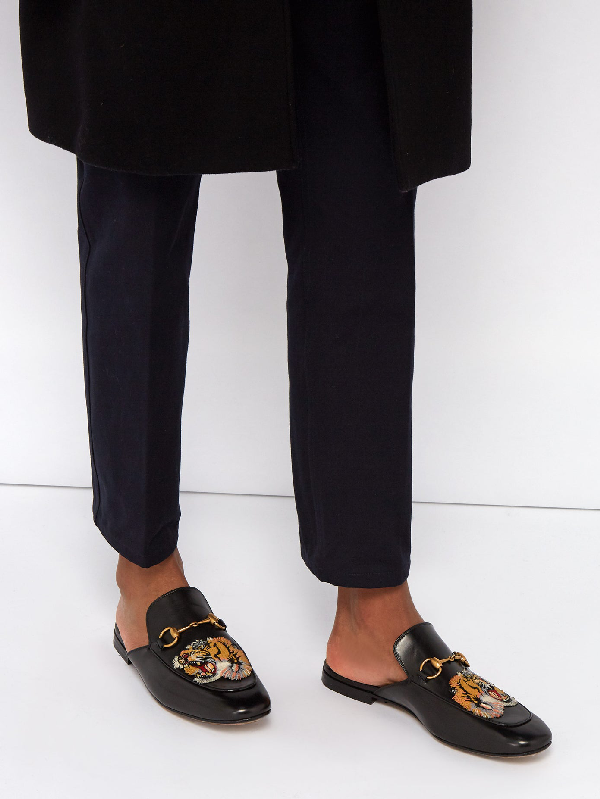 gucci fur loafers tiger