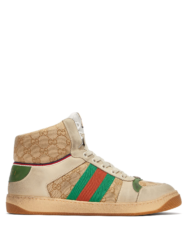 distressed gucci trainers