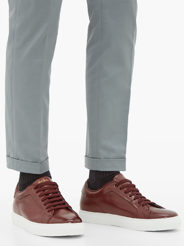 paul smith basso leather sneakers