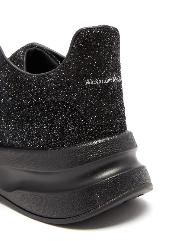 black glitter alexander mcqueen sneakers