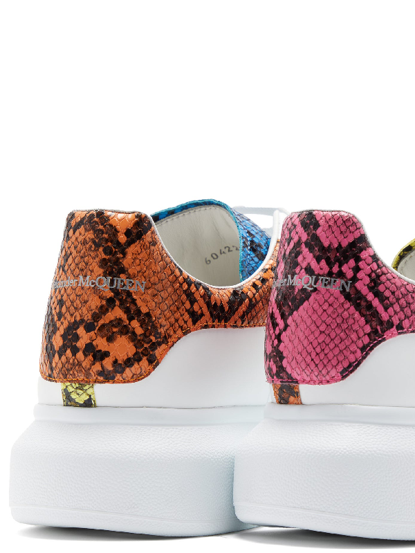 mcqueen snakeskin trainers